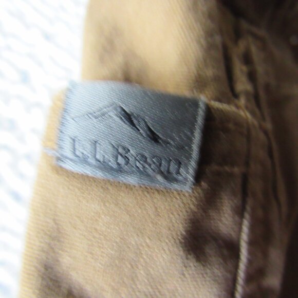 Brown Fleece Lined Pants Stretch Insulated 40 LL Bean Pants Men 40x29 Vintage - Picture 14 of 16